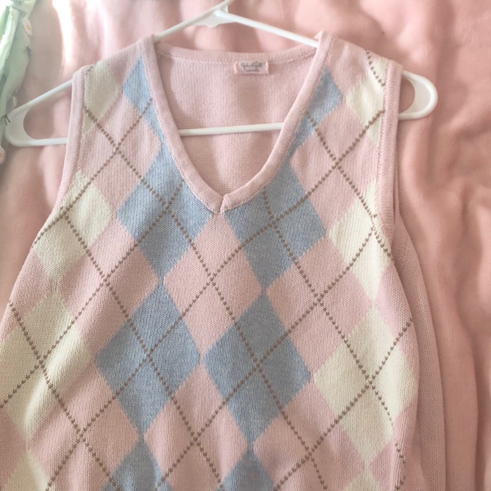 John Galt Pink Sweater Vest